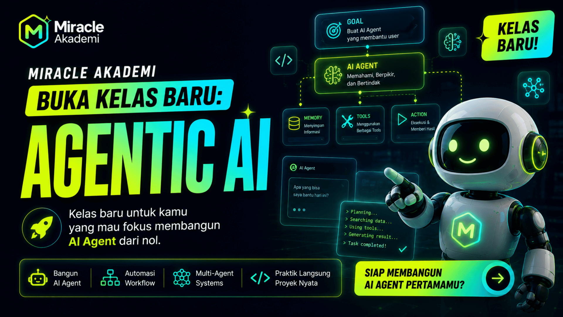 Miracle Akademi Buka Kelas Baru: Agentic AI